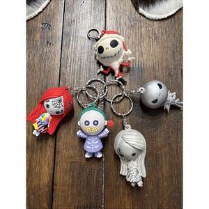 Nightmare Before Christmas Keychain Lot  Bag Clips Lot Of 5